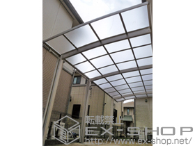 のカーポート レイナポート 延長 積雪〜20cm対応+収納式物干しセット2型 2本入り 施工例