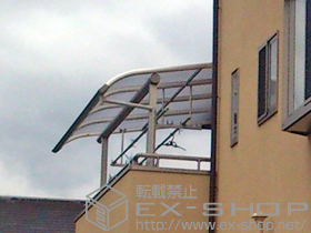 のバルコニー・ベランダ屋根 プレシオステラス R型 屋根タイプ 単体 積雪〜20cm対応 施工例