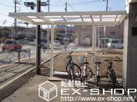 のサイクルポート・駐輪場 キューブポートプラス ミニ 積雪〜20cm対応 施工例
