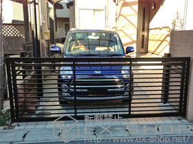 のカーゲート 【特注】オーバードアS1型 手動式 施工例