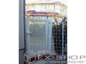 の門扉 プリレオ R2型 片開き 施工例