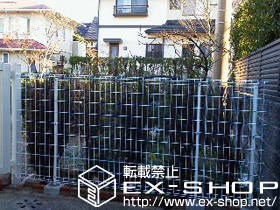 のフェンス・柵 イーネットフェンス1F型 自由柱タイプ 施工例