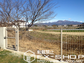 の門扉 メッシュフェンスG10 門扉 片開き 施工例