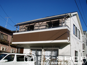 のバルコニー・ベランダ屋根 ライザーテラスII R型 屋根タイプ 連棟 積雪〜20cm対応 施工例