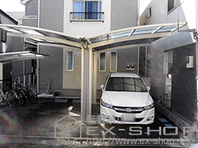 のカーポート レイナポート Y合掌 積雪〜20cm対応 施工例