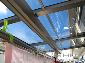 のバルコニー・ベランダ屋根 ライザーテラスII F型 屋根タイプ 単体　積雪〜20cm対応 施工例