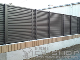 のフェンス・柵 プリレオR9型フェンス フリーポールタイプ 施工例