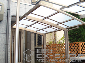 のサイクルポート・駐輪場 カーブポートシグマIII ミニ 積雪〜20cm対応 施工例