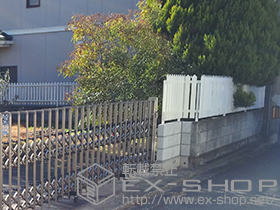 のフェンス・柵 テネシーフェンスN1型 自由支柱タイプ 施工例