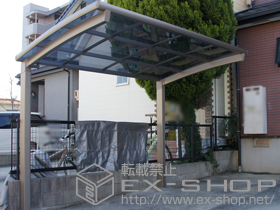 のサイクルポート・駐輪場 カーブポートシグマIII ミニ 積雪〜20cm対応 施工例