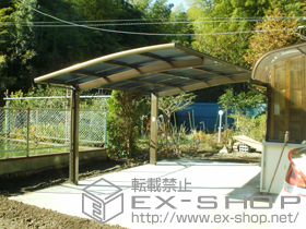 のカーポート カーブポートシグマIII 積雪〜30cm対応+カーブポートシグマIII 屋根材ホルダー 施工例