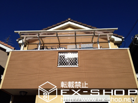 のバルコニー・ベランダ屋根 ライザーテラスII R型 屋根タイプ 単体 積雪〜20cm対応＋吊り下げ物干し　標準 2本入 ワイドタイプ 施工例