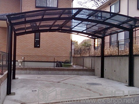 のカーポート レイナポート　M合掌 積雪〜20cm対応 施工例