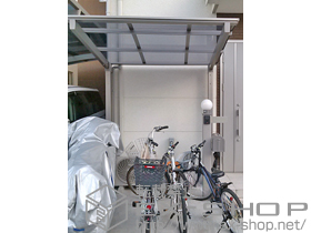 のサイクルポート・駐輪場 エックスルーフ サイクルポート オープンタイプ 積雪〜20cm対応 施工例