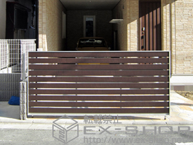 のカーゲート オーバードアS5型 電動式 施工例