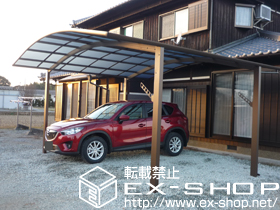 のカーポート レイナツインポート 積雪〜20cm対応＋収納式物干し 標準 2本入り 施工例