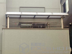 のバルコニー・ベランダ屋根 ライザーテラスII R型 屋根タイプ 単体 積雪〜20cm対応 施工例