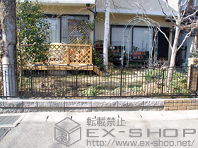 のフェンス・柵 キャスティナE型 フリーポールタイプ 施工例