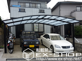 のカーポート カーブポートシグマIII ワイド 積雪〜30cm対応 施工例