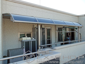 のバルコニー・ベランダ屋根 ライザーテラスII R型 屋根タイプ 単体 積雪〜20cm対応 施工例