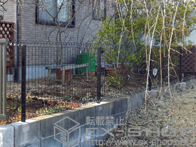 のフェンス・柵 イーネットフェンス1F型 施工例