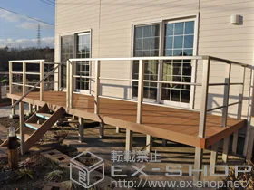 YKKAP�̃E�b�h�f�b�L ���E�b�h�f�b�L200+���E�b�h�X�e�b�v5�^ L�^�C�v 3�i+�V���v�����_���f�b�L�t�F���X2�^+�V���v�����_���f�b�L�t�F���X �X�e�b�v�⏕�p�i�Б��ʕ��j �{�H��