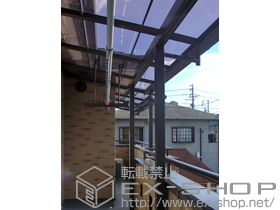 のバルコニー・ベランダ屋根 ライザーテラスII F型 屋根タイプ 単体 積雪〜20cm対応 施工例