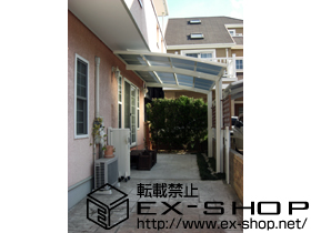 のカーポート レイナポート 積雪〜20cm対応＋レイナポート　トレリスサイドパネル 施工例