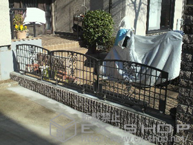 のフェンス・柵 フェスタF型フェンス フリーポールタイプ 施工例