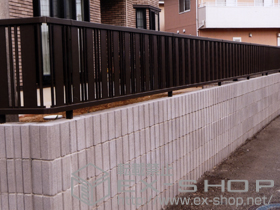 のフェンス・柵 ハイミレーヌR5型フェンス フリーポールタイプ 施工例