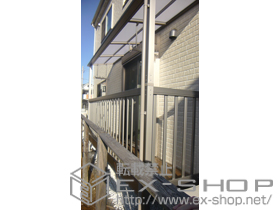 のバルコニー アクトステージA型 太格子 単体 柱建て式 施工例