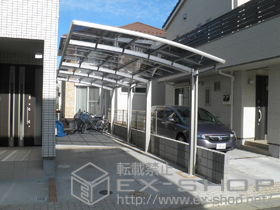 のカーポート レイナポート 縦連棟 積雪〜20cm対応 施工例