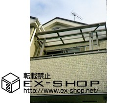 のバルコニー・ベランダ屋根 ライザーテラスII F型 屋根タイプ 単体 積雪〜20cm対応 施工例