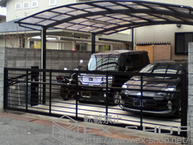 のカーゲート ワイドオーバードアS1型 電動式 施工例