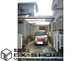 のカーポート キューブポートプラス マテリアルカラー 積雪〜20cm対応 施工例