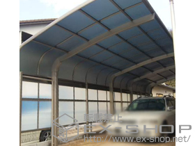 のカーポート テールポートシグマIII 縦連棟＋M合掌 積雪〜30cm対応 施工例