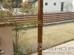 のフェンス・柵 ライフモダンII YP型フェンス フリーポールタイプ 施工例