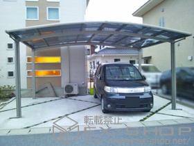 のカーポート カーブポートシグマIII ワイド 積雪〜30cm対応 施工例