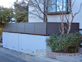 のフェンス・柵 プリレオR9型フェンス フリーポールタイプ 施工例