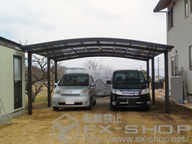のカーポート カーブポートシグマIII ワイド 延長 積雪〜30cm対応 施工例