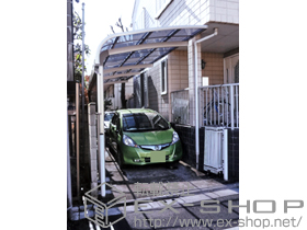 のカーポート テールポートシグマIII 縦連棟 積雪〜30cm対応+テールポートシグマIII 縦連棟 サイドパネル 施工例