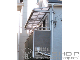 のバルコニー・ベランダ屋根 ライザーテラスII F型 ルーフタイプ 連棟 積雪〜20cm対応 施工例