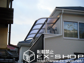 のバルコニー・ベランダ屋根 プレシオステラス R型 屋根タイプ 単体 積雪〜20cm対応 施工例