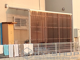 のテラス屋根 ライザーテラスII F型 テラスタイプ 単体 積雪〜20cm対応 施工例