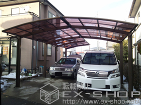 のカーポート レイナポート 縦連棟用セット 積雪〜20cm対応 施工例