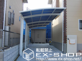 のカーポート レイナポート 縦連棟 積雪〜20cm対応＋着脱式サポート　標準2本入 施工例