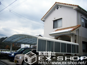 のカーポート レイナトリプルポート 積雪〜20cm対応＋レイナトリプルポート サイドパネル 施工例