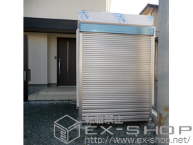 のガレージシャッター ガレージシャッタークワトロ 電動式 外部付タイプ 施工例