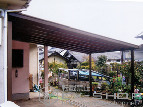 のテラス屋根 ヴェクターテラス F型 ビッグサイズ 単体 積雪〜20cm対応 施工例