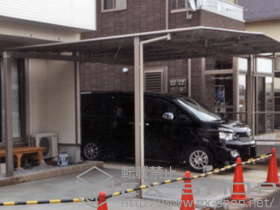 のカーポート マイリッシュ 前上がり M合掌 積雪〜20cm対応 施工例